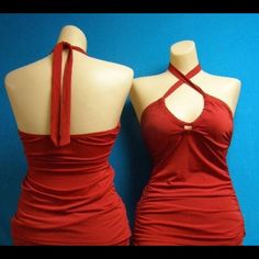 Vamp Tankini Top Only. Adjustable Tie Can Tie Around Neck Or On Bust As A Bandeau. I Have Size 8 Only In Red Nwt Q9ss0204-Red Black Pic Shows Other Way To Tie. Black Sold Separately. Has Soft Removable Cups. Matches Red Bottoms We Have On Here. Fitted Red Halter Top Sleeveless, Red Fitted Halter Top For Night Out, Fitted Red Halter Top For Night Out, Elegant Red Halter Top For Night Out, Elegant Red Halter Top For Party, Red Backless Top For Night Out, Red Fitted Halter Neck Top, Fitted Red Halter Neck Top, Black Pic