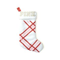 Get into the holiday spirit with this beautiful Victoria's Secret Christmas Stocking! Featuring a festive white and candy cane design, this stocking is perfect for any Christmas occasion. Made of high-quality polyester material, this stocking is both durable and charming, making it a great addition to your holiday decor. Embellished with hanging features, this stocking is perfect for filling with goodies and gifts for your loved ones. Whether you're looking for a unique decoration or a thoughtfu