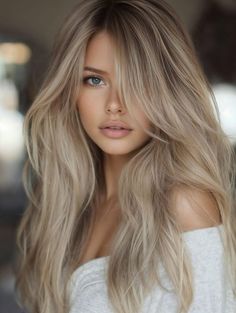 Интересные варианты окрашивания для карих глаз Highlights Bright Blonde, Baylage Hair 2024, Hair Trend 2024, Dark Blonde Hair Color Ideas, Vanilla Hair, Dark Blonde Balayage, Natural Dark Blonde, Light Brown Balayage, Perfect Blonde Hair