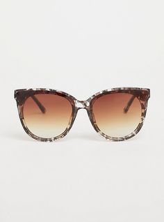 Timeless tortoise frames ombre lens that are 100% UV protected. 100% UV protection. 6” front length; 5. 5” arm length. Man-made material. Imported. The best plus size women's tortoise oversize sunglasses eyewear in brown. Torrid is your destination for the freshest spring and summer styles. Leopard Print Tinted Sunglasses For Vacation, Vacation Leopard Print Tinted Sunglasses, Tortoiseshell Cat Eye Sunglasses With Uv Protection For Vacation, Tortoiseshell Cat Eye Sunglasses With Uv Protection For Beach, Leopard Print Sunglasses With Tinted Lenses For Vacation, Beach Sunglasses With Tortoiseshell Gradient Lenses, Tortoiseshell Cat Eye Sunglasses With Gradient Lenses For Vacation, Vacation Tortoiseshell Cat Eye Sunglasses With Gradient Lenses, Vacation Cat Eye Tortoiseshell Sunglasses With Gradient Lenses