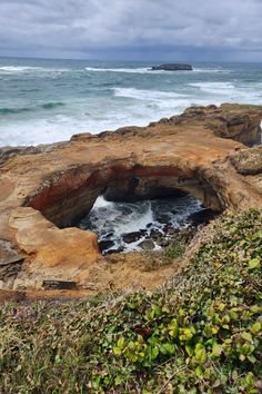 Devil's Punchbowl on the Oregon Coast, south of Depoe Bay, Oregon, USA photo by Chelsea Chambers #oregon #oregoncoast Airplane Home Oregon, Depoe Bay Oregon, Coos Bay Oregon, Florence Oregon, West Coast Travel, North To Alaska, 25 Birthday, Depoe Bay, Newport Oregon