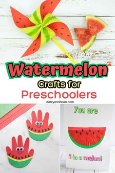 watermelon crafts for preschoolers to make