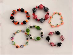 ❦ add a touch of terror to your outfit with these boo-tiful unique halloween bracelets that will make you feel spook-tacular! ❦ size: 17-18cm / 7-8inches. the string is a stretchy material made to comfortably fit a wide variety of wrist sizes! ❦ each bracelet style is limited to only ONE, making them one of a kind and incredibly limited edition! snatch one while you can!  ❦ a lot of these bracelets have absolutely beautiful bead colors, which are the PERFECT addition to your jewelry collection! they'll be such a nice touch as an additional accessory to your clothing. they give off such positive energy & will be perfect to wear for any occasion! you can never go wrong with these bracelets :) ❦ got any further questions or comments? feel free to message me via Etsy or my instagram: @CosmicRo Gothic Pumpkin, Skull Ghost, Ghost Witch, Pumpkin Skull, Boo Tiful, Halloween Bracelet, Bracelet Style, Unique Halloween, Spooky Season