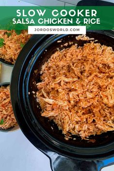 slow cooker salsa chicken and rice recipe