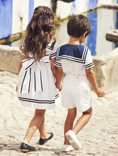 Nautical Babies Sibling Outfits, Sailor Dress, Fashion Kids, Future Kids, Matching Outfits, Kids Wear, Boy Fashion