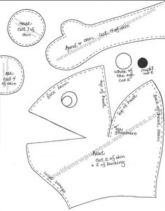 an image of the pattern for a paper doll's head and dress with buttons