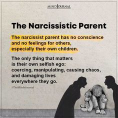 an ad for the narcissistic parent and her children is shown in this advertisement