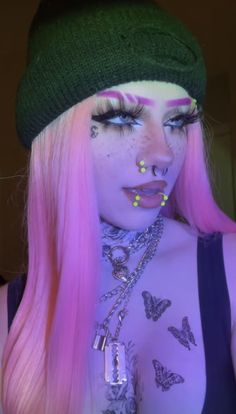 Hawaii Makeup, Body Modification Piercings, Makeup Tattoos, Punk Hair, Dark Makeup