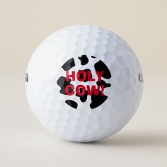 Spotted Animals, Cow Spots, Golf Balls, Golf Ball, Sports Equipment, Custom Holiday Card, Custom Accessories, Keep It Cleaner