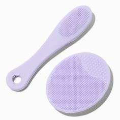 Claire's Purple Silicone Face Scrubber - 2 Pack Face Mask Brush, Face Scrubber, Fashionable Jewelry, Scrub Sets, Deep Clean, Global Brands, Wash Your Face, Jewelry And Accessories, Beauty Accessories