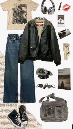 Low Effort Outfits Aesthetic, Survival Horror Outfit, Nerdy Clothes Aesthetic, Diffrent Aesthics Clothing Names, Retro Punk Outfits, Fully Black Outfits, Old Grunge Outfits, 2000s Fashion Outfits School Appropriate, Gender Neutral Fits