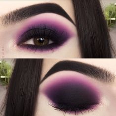 Edgy Eye Makeup, Maquillage Goth, Goth Makeup Tutorial, Goth Eye Makeup, Skincare Favorites, Maquillage Yeux Cut Crease, Purple Eye Makeup, Witch Makeup, Purple Makeup