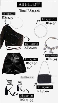 Inspiração de look todo all black com produtos lá da shein! Ficou simplesmente lindo 🖤 Outfit Png, Fashion Top Outfits, Stylish Work Attire, Shein Outfits, Looks Party, Beach Wear Outfits, Causual Outfits, Simple Trendy Outfits, Feminine Outfit