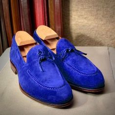 Suede Shoes Men, Quality Leather Boots, Custom Design Shoes, Suede Leather Shoes, High Ankle Boots, Moccasins Mens, Blue Suede Shoes, Suede Moccasins, Men Suede