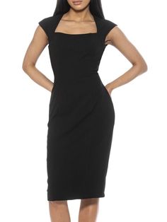 Alexia Admor Miyako Midi Sheath Dress on SALE | Saks OFF 5TH