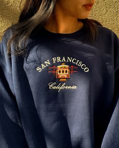 This Gender-Neutral Adult Sweatshirts item by starlightembroiderie has 975 favorites from Etsy shoppers. Ships from Riverside, CA. Listed on Feb 6, 2023 San Francisco Sweatshirt, San Francisco Cable Car, Vintage San Francisco, Crewneck Style, Cable Car, Embroidered Crewneck, Floral Outfit, Sweatshirt Vintage, Vintage Inspired Design