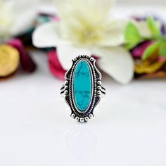 》D E T A I L S《 ✦Stone :- Turquoise ✦Stone Size:-7x21MM ✦Stone Shape:-Oval ✦Stone Type:- Natural ✦Metal:-Silver , ✦Purty:- 925 Sterling Silver ✦Weight:- 6 Gram (Approx) ✦Ring Size:- All Size Available 》C U S T O M I Z E O R D E R《 We accept custom and personalized order. It can be change in the gemstone, earring design and earring size. Please send us message if you are interested in a custom creation. 》 P A C K A G I N G 《 Your jewelry will be nicely packaged. If one or more items are gifts, please leave us a note at checkout and we'll pack them separately. We would be happy to send your personal note with it. 》 O U R Q U A L I TY 《 Product made with pure 925 silver and nickel free. Sterling Silver jewelry is water safe. 》 Important information 《 ✪ My customer service is available 7 days Nickel Free Oval Crystal Ring, Bohemian Oval Turquoise Promise Ring, Spiritual Turquoise Ring, Turquoise Crystal Open Ring, Ring With Stone, Silver Ring For Women, Wanderlust Jewelry, Boho Ring, Oval Stone