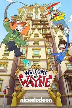 the cartoon poster for welcome to the wave