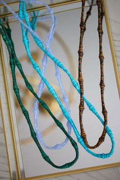 Introducing: The Capri. An elevated & susbstantial stone chain necklace inspired by one of my favorite destinations. Luxury Hand-strung Beaded Necklace With Round Beads, Luxury Beaded Necklaces With Round Beads, Luxury Beaded Necklace With Round Beads, Elegant Beaded Turquoise Necklace For Beach, Hand-strung Multi-strand Beach Necklaces, Turquoise Long Hand-strung Beaded Necklaces, Turquoise Multi-strand Hand-strung Necklace, Turquoise Multi-strand Hand-strung Necklaces, Hand-strung Multi-strand Turquoise Necklaces