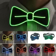 glow bow tie collar for men and women in various colors, sizes and shapes available