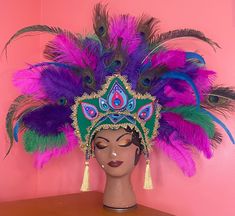 This Costume Hats & Headpieces item by maeflowersmillinery has 13 favorites from Etsy shoppers. Ships from Ponchatoula, LA. Listed on Jan 18, 2024 Luxury Headpieces For Mardi Gras Carnival, Holiday Headpiece, Carnival Headdress, Mardi Gras Costumes, Mardi Gras Carnival, Career Fashion, Purple Teal, Teal And Pink, Costume Hats