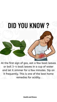 Home Remedies For Acidity, Sick Remedies, Magia Das Ervas, Natural Healing Remedies, Home Health Remedies, Herbal Healing, Herbs For Health, Basil Leaves, Good Health Tips