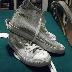 Silver Sequence Ghetto Flirt Brand New Women Sneaker Nike Roche, Kate Spade Keds, Glitter Sneakers, Green Sneakers, Cross Training Shoes, Golden Goose Deluxe Brand, Breathable Sneakers, New Balance Sneakers, Star Sneakers