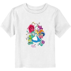 60% Cotton  40% PolyesterWash cold; dry lowImportedListed in toddlers sizes Disney T-shirt With Sublimation Print For Fan Events, Disney Themed Short Sleeve T-shirt, Disney Themed Short Sleeve Shirt, Disney Style Short Sleeve Tops With Sublimation Print, White T-shirt With Character Print For Disney Fan Events, Themed Cartoon Print Crew Neck T-shirt, Sublimation Print Crew Neck T-shirt For Disney Fan Events, Disney Style T-shirt For Disney Fan Events, Crew Neck T-shirt With Sublimation Print For Disney Fans