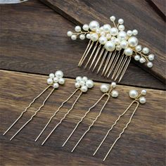 Floral Hair Piece Wedding, Boho Wedding Accessories, Pearl Hair Pin Wedding, Pearl Hair Comb Wedding, Pearl Hairpin, Pearl Bridal Headpiece, Pearl Bridal Hair, Bridal Hair Pins Pearl, Bridesmaid Hair Pieces