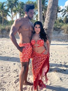 Matching Swimsuits for Couples, Matching Swimwear, Swimsuits for Couples, Baecation - Etsy Couples Baecation, Matching Swimsuits For Couples, Bae Couples, Couples Outfits Matching, Matching Couples Outfits, Couple Matching Outfits, 2 Piece Swimsuit, 70s Floral, Coverup Skirt