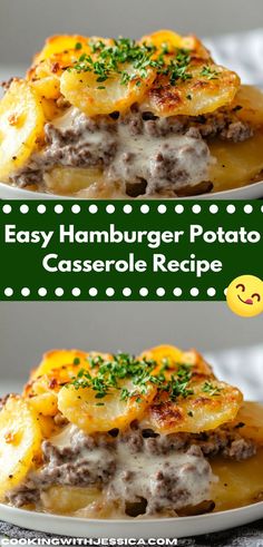 this hamburger potato casserole recipe is easy and delicious