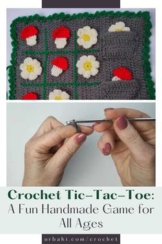 crochet tic - tac - toe a fun handmade game for all ages