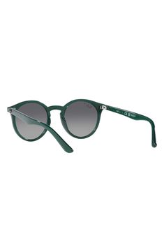 These classic shades in a throwback silhouette are adorably sized down for your little one. 44mm lens width; 19mm bridge width; 130mm temple length 100% UV protection Plastic lenses Propionate Imported Ray-Ban style number: RJ9064 Outdoor Plastic Sunglasses With Gradient Lenses, Polarized Plastic Wayfarer Sunglasses, Plastic Wayfarer Sunglasses With Polarized Lenses, Classic Plastic Sunglasses With Polarized Lenses, Classic Polarized Plastic Sunglasses, Green Sunglasses With Adjustable Gradient Lenses, Green Sunglasses With Gradient Lenses And Adjustable Fit, Adjustable Polarized Wayfarer Sunglasses, Classic Green Sunglasses For Beach