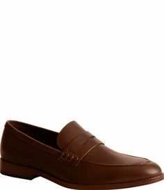 From COACH&#x2C; the Men's Declan Penny Loafers feature:Leather upperSlip onleather footbedSynthetic leather liningLeather outsoleImported. Classic Coach Loafers With Leather Sole, Classic Coach Loafers For Work, Classic Coach Leather Loafers, Coach Round Toe Business Loafers, Coach Business Loafers With Round Toe, Coach Classic Slip-on Loafers, Classic Coach Slip-on Loafers, Classic Coach Loafers For Formal Occasions, Coach Men