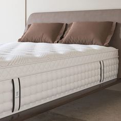 the mattress is made and ready to be used in the bedroom or as a bed