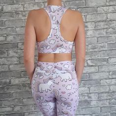 FREE SHIPPING Women cartoon Fitness Tracksuit Women Vintage 2 piece Set Padded Corp Top Long leggings Casual Womens Sets new JKP2906 Playful Fitted Activewear For Yoga, Multicolor Full-length Casual Activewear, Pink Gym Tracksuit Sportswear, Playful Fitted Yoga Activewear, Fitted Sportswear Yoga Sets, Playful Pink Fitted Activewear, Seamless Push-up Activewear For Yoga, Long Leggings, Multicolor Full-length Sports Leggings