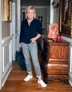 Over 50 Fashion Blogger, Tania Stephens is styling JJill new arrivals try on haul for February25 Tania Stephens 50 Is Not Old, Womens Spring Fashion 2024, Outfit Ideas Over 50, Clothes Over 50, Stylish Over 50, Spring Travel Outfits, Fashion After 50, Tania Stephens, How To Make Jeans