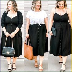 Plus-koon Muoti, Dress With Buttons, Curvy Style, Plus Size Outfit, Grunge Vintage, Plus Size Style, Plus Size Kleidung