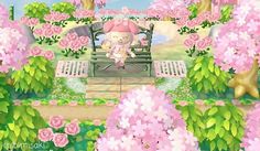 New Leaf Town Ideas, Acnl Town Ideas, Bubblegum Kk, Town Inspiration, Cozy Games