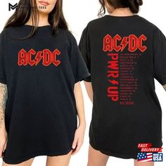 Acdc Band World Tour 2024 Shirt Rock Pwr Up Fan Sweatshirt Unisex Check more at https://musictrendingtees.com/product/acdc-band-world-tour-2024-shirt-rock-pwr-up-fan-sweatshirt-unisex/ Acdc Merch, Acdc Band, Acdc Shirt, Music Shirts, Concert Shirts, Fan Shirts, Latest Trend, Ac Dc