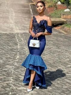 African Print Wedding Dress, Prom Dress African, African Mermaid, South African Traditional Dresses, African Bridal Dress, African Traditional Wear, African Traditional Wedding Dress, African Wedding Attire, Shweshwe Dresses