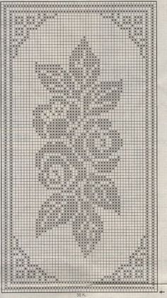 the cross stitch pattern is shown in grey and white