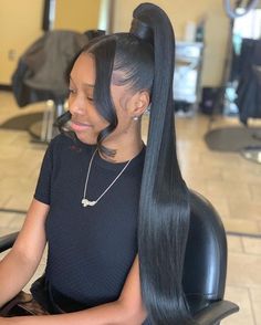 High Ponytail Hairstyles, Hair Ponytail Styles, Hair Laid