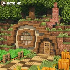 (1) Minecraft Builds Cave Home Entrance Minecraft, Minecraft Homes, Villa Minecraft, Mc House, Minecraft Garden