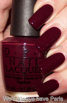 best wine nail polish - O.P.I. nail polish, color: We'll Always Have Paris (deepest wine creme) Roblox Hairstyles, Brush Straightener, Wine Nails, Nagellack Trends, Teal Hair, Makijaż Smokey Eye, Hair Net