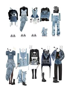 Denim Dance Outfit, Denim Performance Outfit, Denim Kpop Outfit, Kpop Denim Outfit, Denim Stage Outfit, Denim Concert Outfit, Cover Outfits, Concert Outfit Jeans, Galaxy Outfit