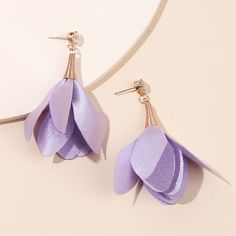 Petals Pointing Down, As If A Flower Is Falling, These Earrings Give Just That Right Touch Of Whimsy To Any Outfit. Available In 6 Different Colors! Look For The Listings In My Closet Or Use The Filter Button Spring Party Petal-shaped Earrings, Elegant Purple Flower Earrings For Party, Purple Flower Earrings For Party, Spring Purple Flower Earrings For Pierced Ears, Purple Flower Earrings For Spring Party, Purple Earrings For Spring Party, Spring Party Purple Flower Earrings, Purple Flower Earrings For Spring Gift, Purple Flower-shaped Earrings For Spring