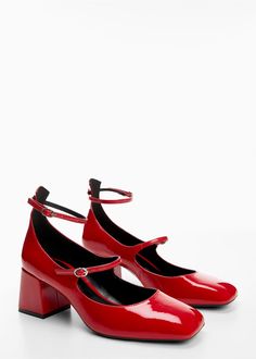 Patent leather shoes - Women | Mango USA Mango Shoes, Cowboy Ankle Boots, Kitten Heel Shoes, Patent Shoes, Classic Heels, Patent Leather Shoes, Jeans Mom, Buckle Shoes, Fashion Wishlist