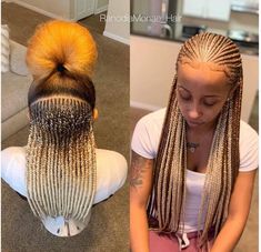 follow @jasniecol for more pins like this ✨ Cornrows And Braids, Ghana Braids Hairstyles, Ombre Braid, Braids Styles, Blonde Braids, Afrikaanse Mode, Types Of Braids