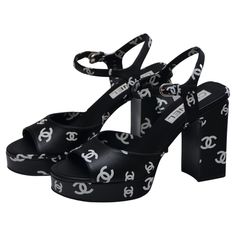 Chanel new platform shoes Sold out in stores. Size 40 Box and dust-bags included FINAL SALE Cc Shoes, Car Shoe, Shoes Chanel, Purse Brands, Women Men Shoes, Chanel Shoes, Platform Shoes, Jewelry Bags, Womens High Heels